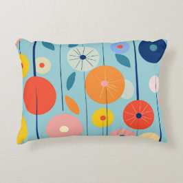 Gemini Retro Atomic Garden Circle Kissen