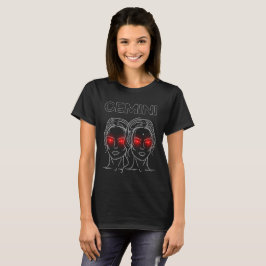Gemini rot-mit Augen Twins Dark T-Shirt