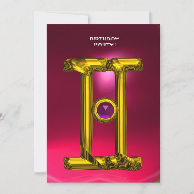 GEMINI RUBY, Alexandrite, hellgelb, rosa Ankündigung (Vorderseite)