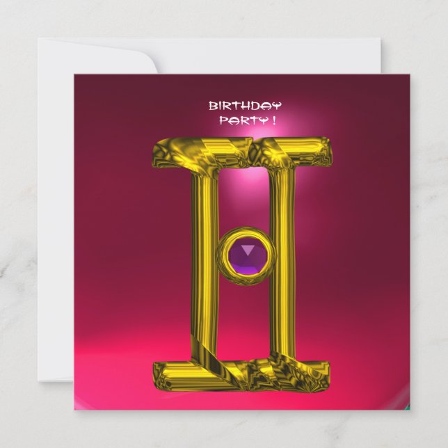 GEMINI RUBY, Alexandrite, hellgelb, rosa Ankündigung (Vorderseite)