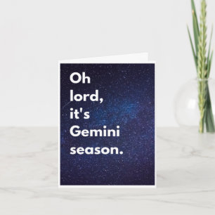 Gemini-Saison-Geburtstagskarte Karte