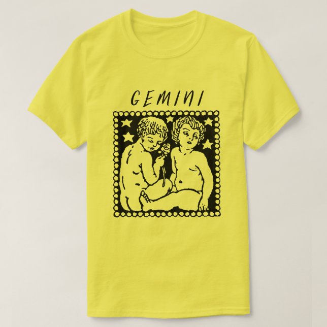 Gemini-Saison-Zodiac-Logo-Logo T-Shirt (Design vorne)