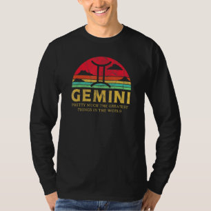 Gemini Signieren Bestes Ding Retro Star Sign Zodia T-Shirt