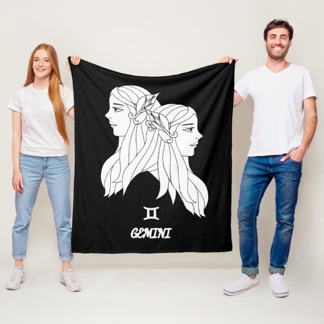 Gemini Silhouette Fleece Blanket (Beispiel)