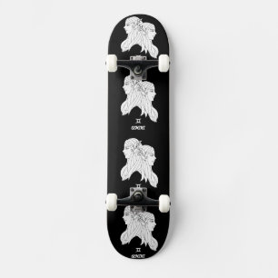 Gemini-Silhouette Skateboard