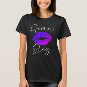 Gemini Slay Lipstick Lippen Kostüme Phantastisch G T-Shirt