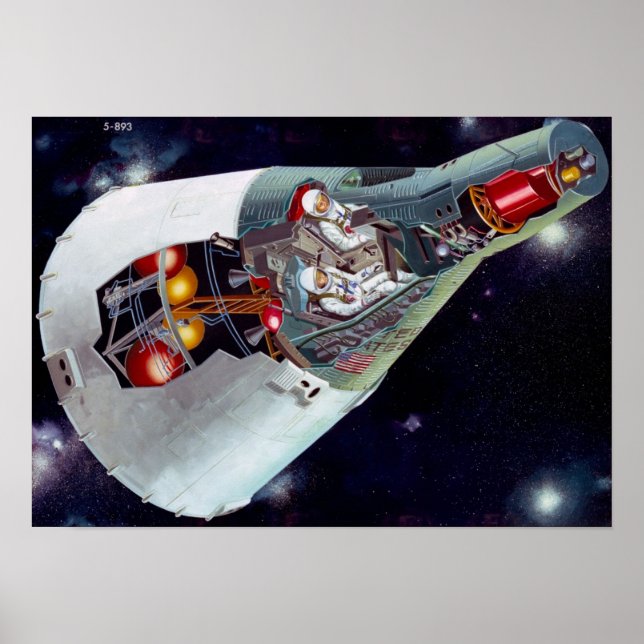 Gemini Spacecraft Poster (Vorne)
