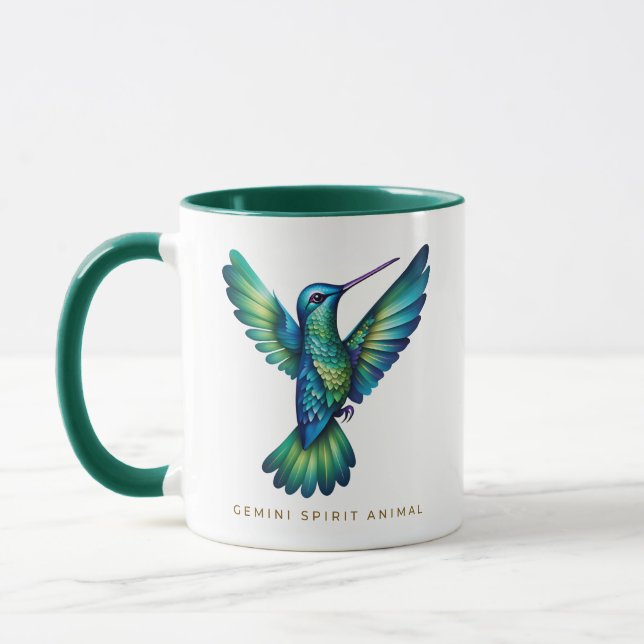 Gemini Spirit Animal Hummingbird Alebrije Male Tasse (Links)