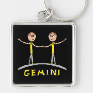 Gemini Star-Zeichen Schlüsselanhänger