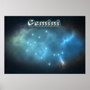 Gemini-Sternbild Poster