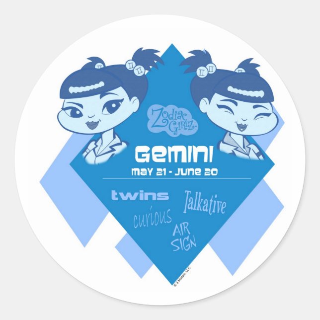 Gemini Stickers (Vorderseite)