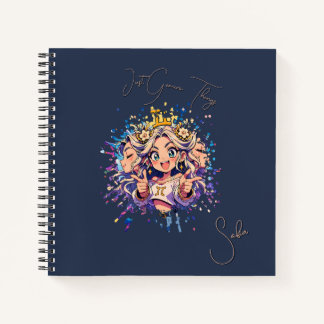 Gemini Sweet 16 Square Custom Notebook Notizbuch