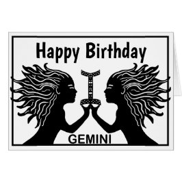 Gemini Symbol Happy Geburtstag Horoscope Zodiac