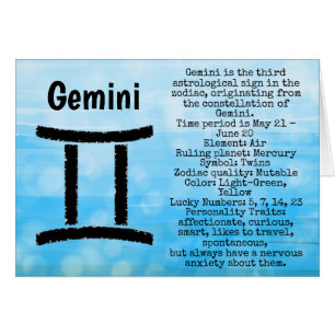 Gemini Symbol Happy Geburtstag Horoscope Zodiac
