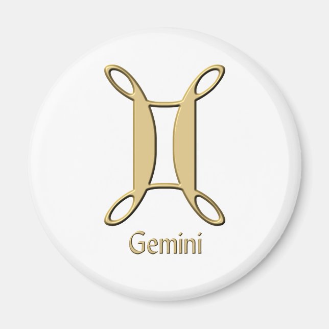 Gemini-Symbol Magnet (Vorne)