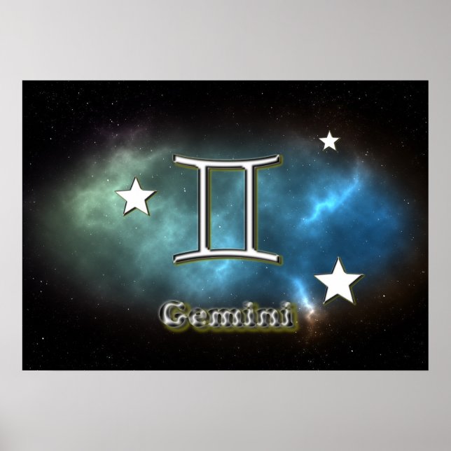 Gemini-Symbol Poster (Vorne)