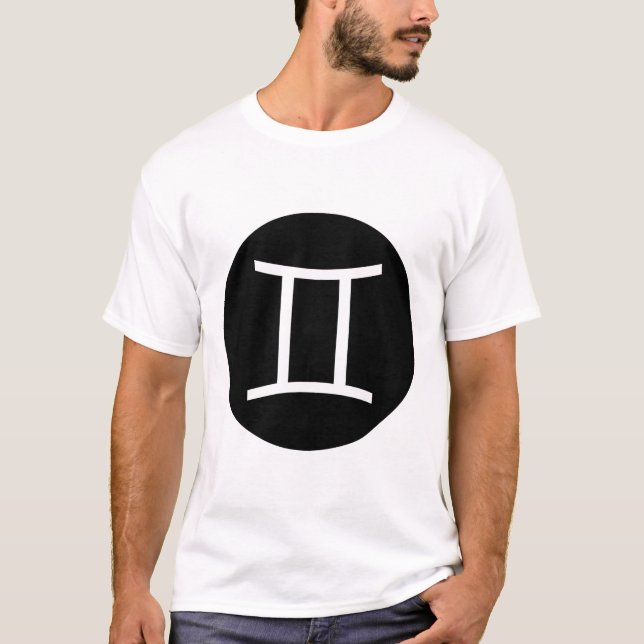 Gemini Symbol T-Shirt (Vorderseite)