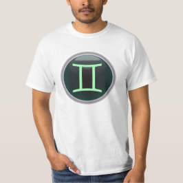 Gemini Symbol und T - Shirt zur Bezeichnung