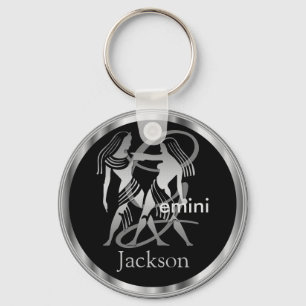 Gemini ♊ the Twins - Zodiac Sign Schlüsselanhänger