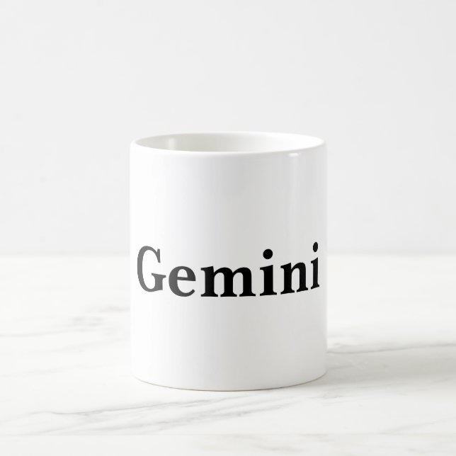 Gemini Third Zodiac Sign Mug Verwandlungstasse (Mittel)