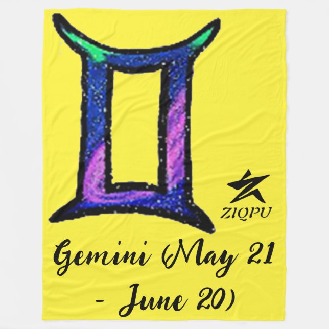 Gemini Throw Blanket Fleecedecke (Vorderseite)