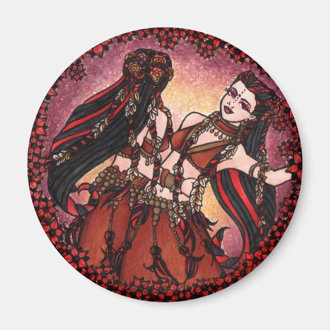Gemini Tribal Bly Dancers Magnet (Vorne)