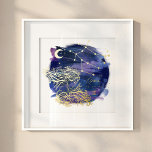 Gemini Twins Zeichen des Zodiac Custom Geburtsdatu Foliendrucke<br><div class="desc">Personalisierte Gemini Twins zodiac Geburtsdatum echte Folie Wand Kunstdruck. Ein wunderschöner personalisierter Astrologie-Themenprint mit einem tiefen Marinespiel und einem lila Nachthimmel mit unseren handgezeichnet Zwillingsschwingen, Konstellationen und Sternen in echter Goldfolie. Ein personalisiertes Geburtstagsgeschenk für den Astrologen. Design von Moodthology Papery. *Bitte beachten Sie, dass der Rahmen nicht im Lieferumfang enthalten...</div>