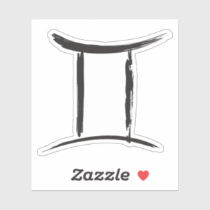 GEMINI Twins Zodiac Sign Frühjahr Juni Astrologie Aufkleber