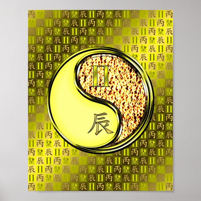 Gemini und Feuerdrache Poster (Vorne)