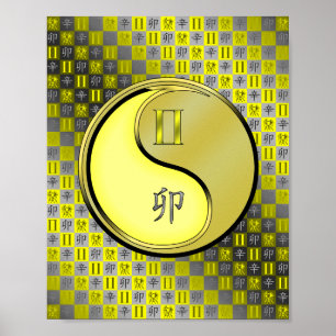 Gemini und Metallkaninchen Poster