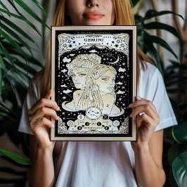Gemini Versatile and Airy - Astrologie Poster