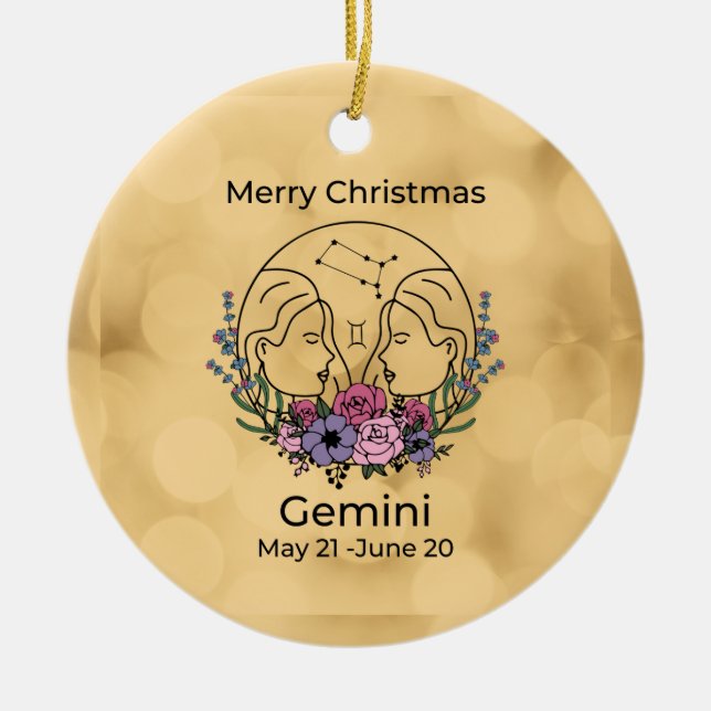 Gemini Vintag Inspirierte Weihnachtsschmuck (Vorne)