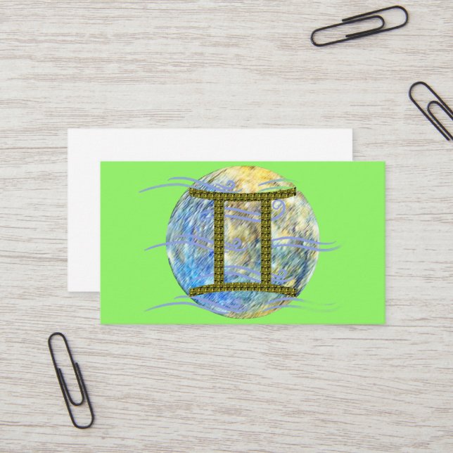 Gemini Visitenkarte (Vorderseite/Rückseite Beispiel)
