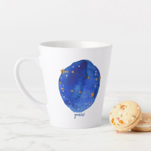 Gemini Watercolor Night Sky Constellation Milchtasse