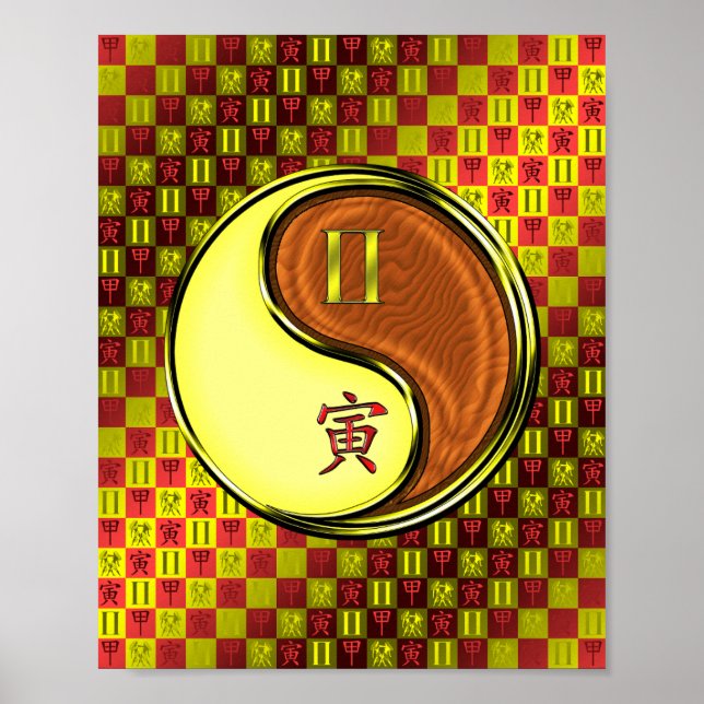 Gemini & Wood Tiger Poster (Vorne)