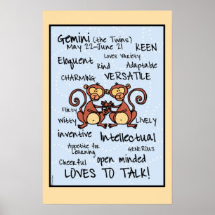 Gemini Worcloudposter Poster