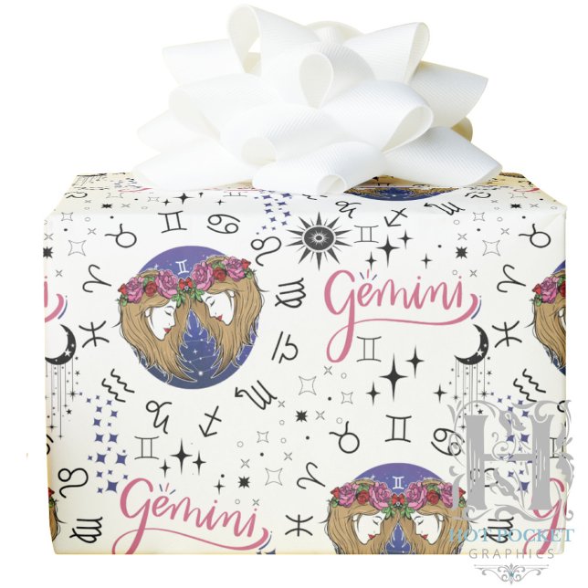 Gemini-Wrapping-Papier Geschenkpapier (Von Creator hochgeladen)