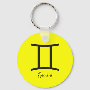 Gemini-Zeichen Schlüsselanhänger