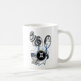 Gemini Zodiac Art Deco Lady Kaffeetasse