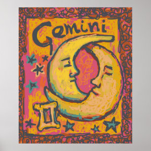 Gemini Zodiac Art Poster