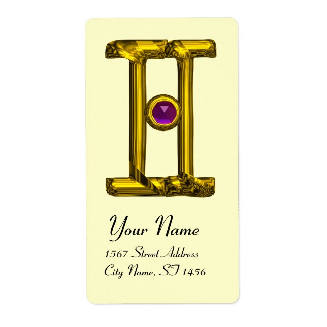 GEMINI ZODIAC BIRTHDAY JEWEL Lila Alexandrite (Vorne)