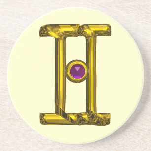 GEMINI ZODIAC BIRTHDAY JEWEL Lila Alexandrite Untersetzer