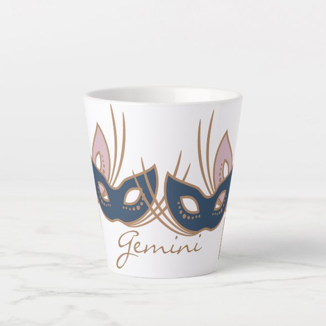 Gemini Zodiac Boho Kaffee Tasse (Vorderseite)