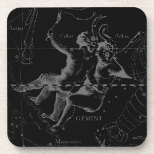 Gemini Zodiac Constellation Hevelius 1690 Getränkeuntersetzer