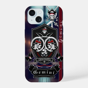 Gemini, zodiac, Geburt, Design, Classic, Pirate iPhone 15 Hülle