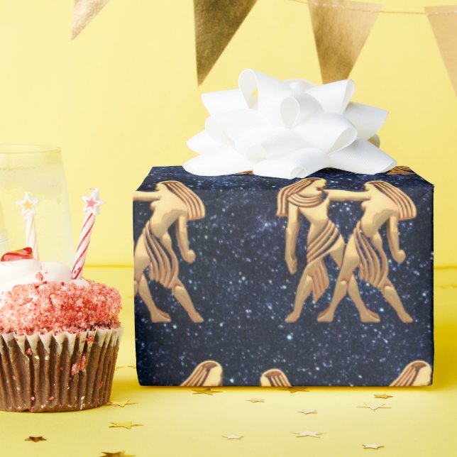 Gemini Zodiac Geschenkpapier (Geburtstagsparty)