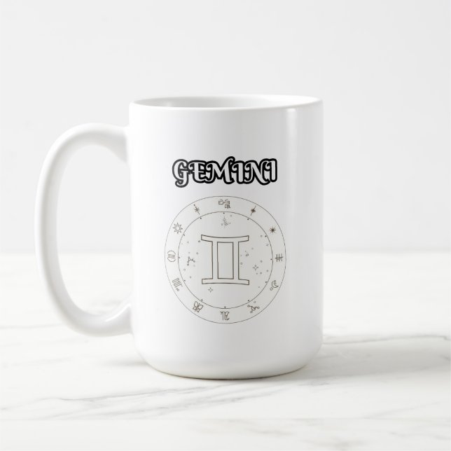 gemini zodiac kaffeetasse (Links)