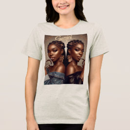 Gemini Zodiac Musician Trumpet Tri-Blend Shirt