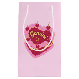 Gemini Zodiac Pastel Heart Geburtstagskuchen Kleine Geschenktüte