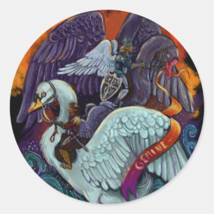 Gemini~zodiac Runder Aufkleber